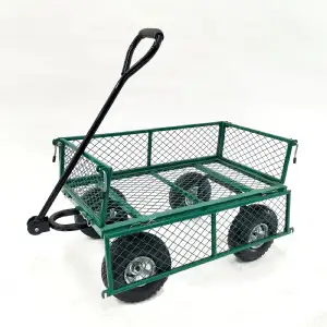 Chariot remorque grillagé de jardin WERKA PRO (65l)