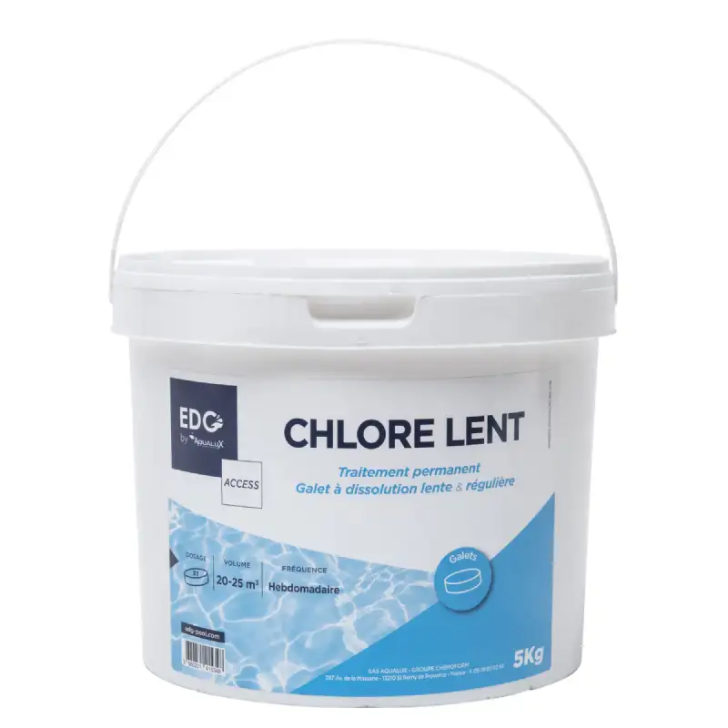 Chlore lent galets solubles 200g 5kg