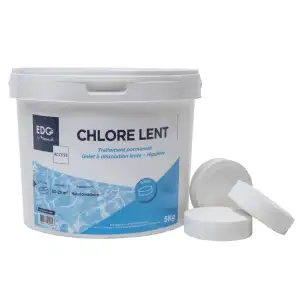 Chlore lent galets solubles 200g 5kg