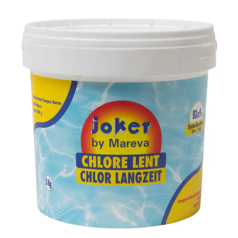 Chlore lent galets 250g en seau de 5 kg