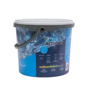 Chlore multiactions 250g galet 5 kg 