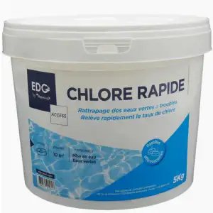 Chlore rapide 5kg EDG (en pastilles)