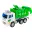 Camion poubelle vert et blanc 30cm 