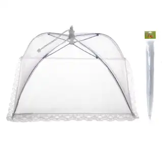 Cloche alimentaire 45 x 40cm blanc pliable