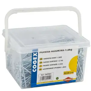 Clous assortis 1.5 kg cogex