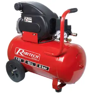 Compresseur Ribitech 2 cv 50 litres 8bars