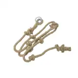 Corde à nœuds 3m pp texturé 22mm beige