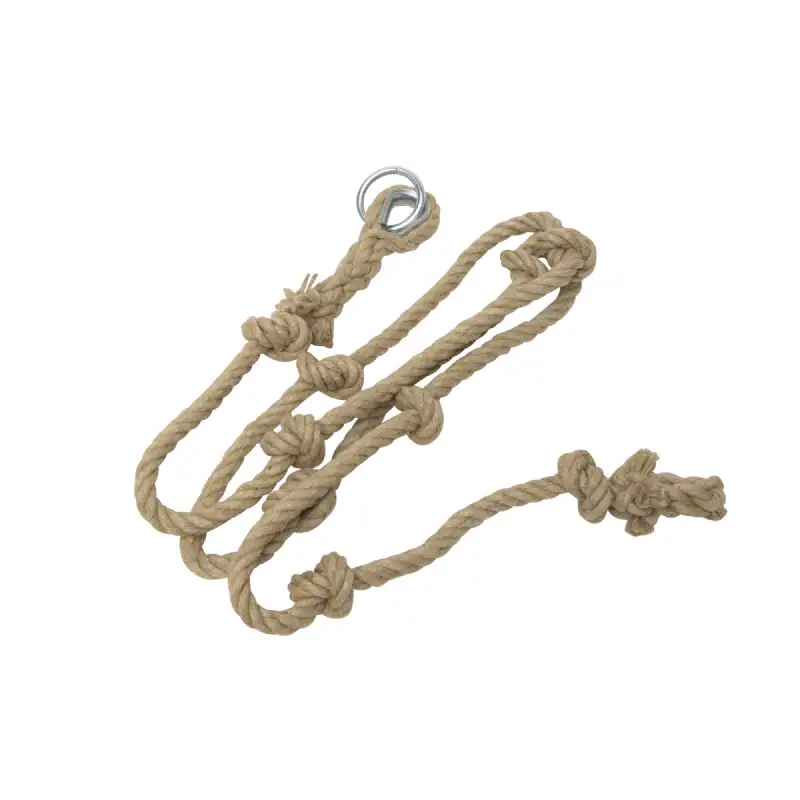 Corde à nœuds 3m pp texturé 22mm beige