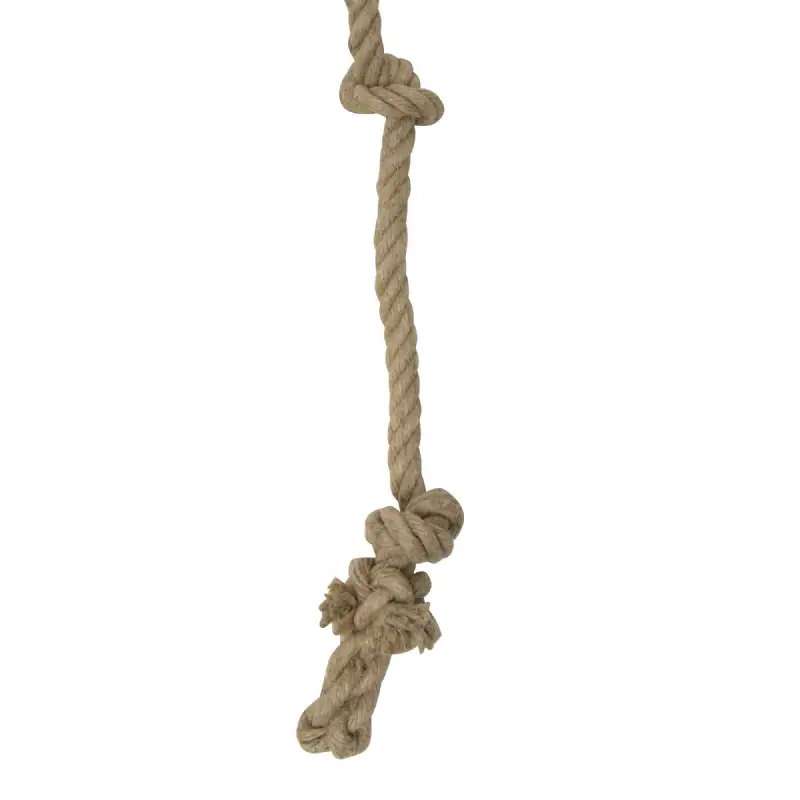 Corde à nœuds 3m pp texturé 22mm beige