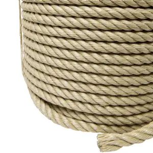 Corde beige polypropylène (50m, Ø18mm)