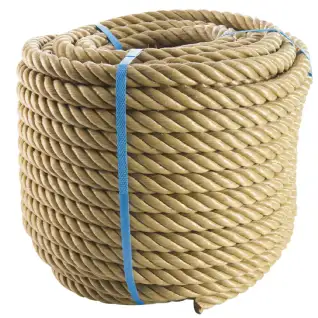 Corde beige polypropylène (50m, Ø18mm)