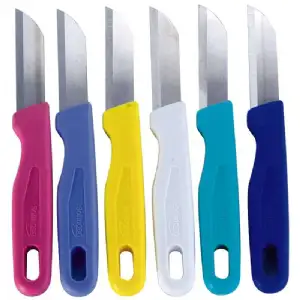 Couteaux office couleur 6 pieces