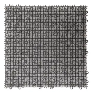 Dalle grise gazon synthétique 30 x 30 cm (lot de 6)