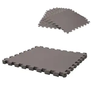 Dalle pour piscine imprimé taupe (50x50cm) 3mm 9 pièces WERKA PRO 