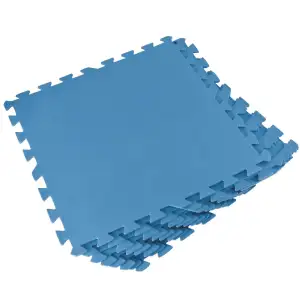 Lot de 8 dalles de sol bleu 50x50 cm Bestway