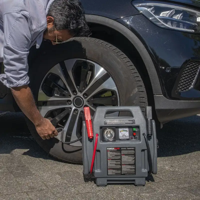 Démarreur et compresseur d air 12 volts