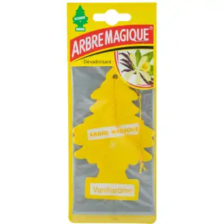 Désodorisant de voiture arbre magique parfum vanille 