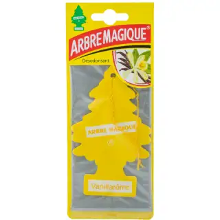 Désodorisant de voiture arbre magique parfum vanille 