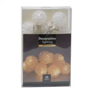 Eclairage 10 boules eva led deco ø25mm