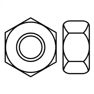 Écrou hexagonal zingué 6 pans Viswood (Classe 8)