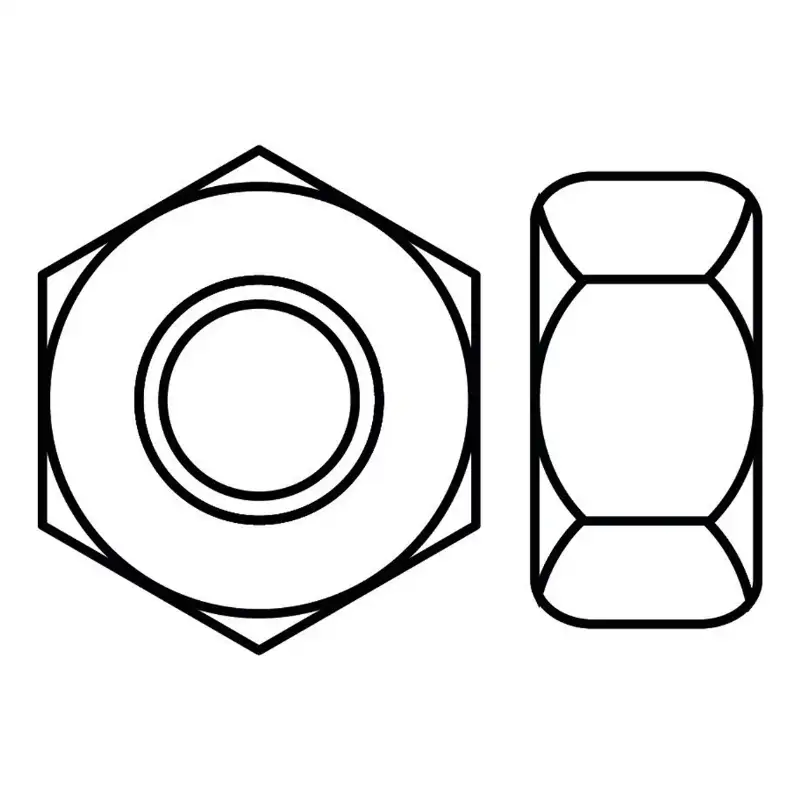 Écrou hexagonal zingué 6 pans Viswood (Classe 8)