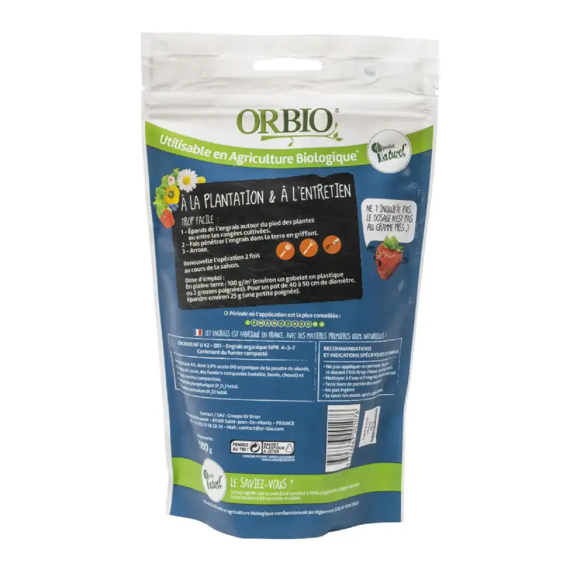 Engrais universel 500g OrBio