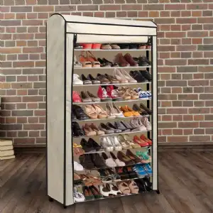 Etagère à chaussures 50 paires avec housse