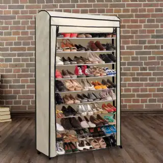 Etagère à chaussures 50 paires avec housse