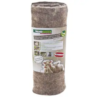 Feutre laine mouton 0.5x2m gris