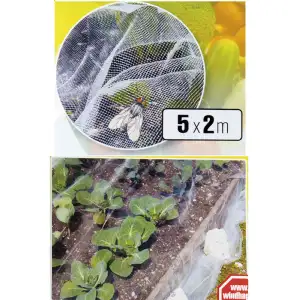 Filet anti-insectes 2x5m blanc