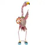 Flamant rose solaire 1 led couleur (H 48,5 cm)