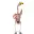 Flamant rose solaire 1 led couleur (H 48,5 cm)