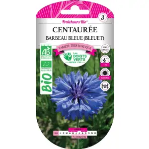 Graines centaurée barbeau bleue (bleuet) BIO Les Doigts Verts