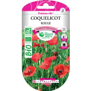 Graines coquelicot rouge BIO Les Doigts Verts