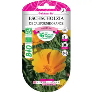 Graines eschscholzia orange BIO Les Doigts Verts