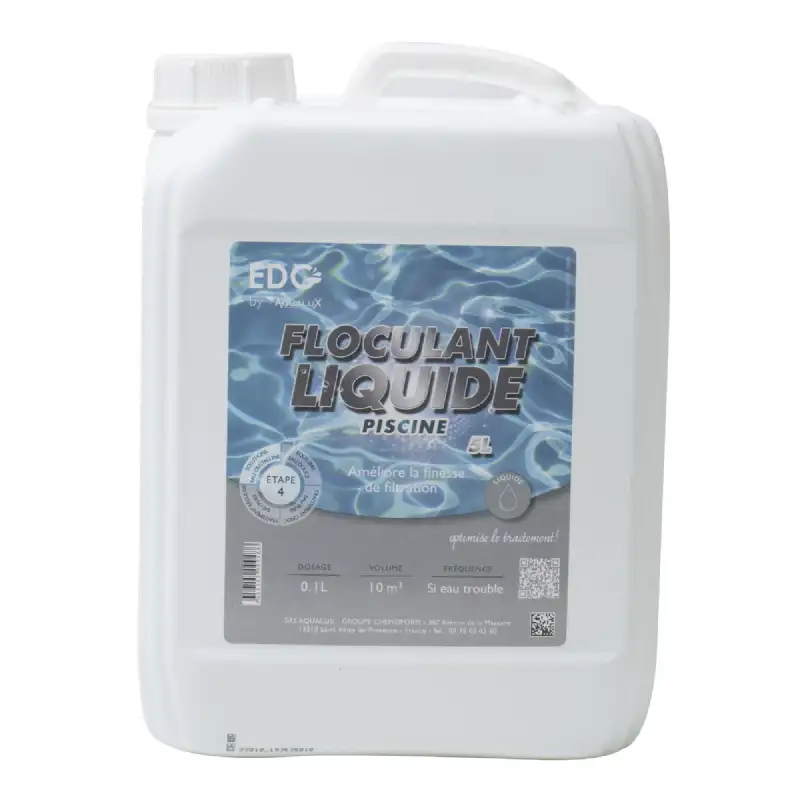 Floculant liquide pour piscine 5 litres