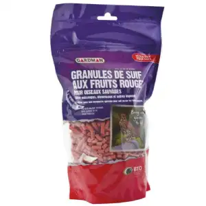 Sachet friandises suif et fruits rouges 