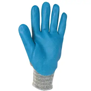 Gants bleus nylon enduit