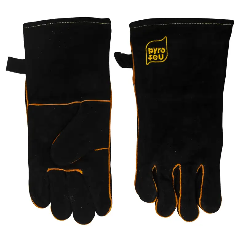 Paire de gants en cuir de protection anti chaleur 320g/m²