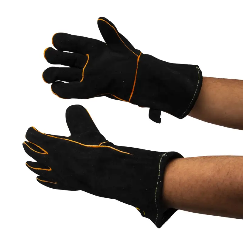 Paire de gants en cuir de protection anti chaleur 320g/m²