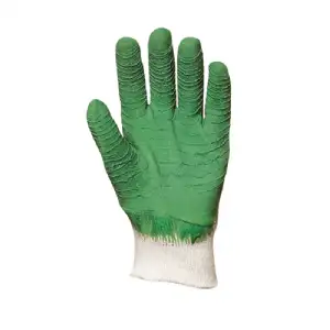 Gants latex épineux verts