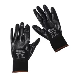 Gants de précision nitrile noir, la paire