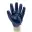 Gants enduction nitrile bleu, la paire