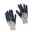 Gants enduction nitrile bleu, la paire