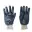 Gants enduction nitrile bleu, la paire