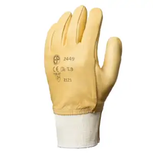 Gants fleur vachette hydrofuge, la paire