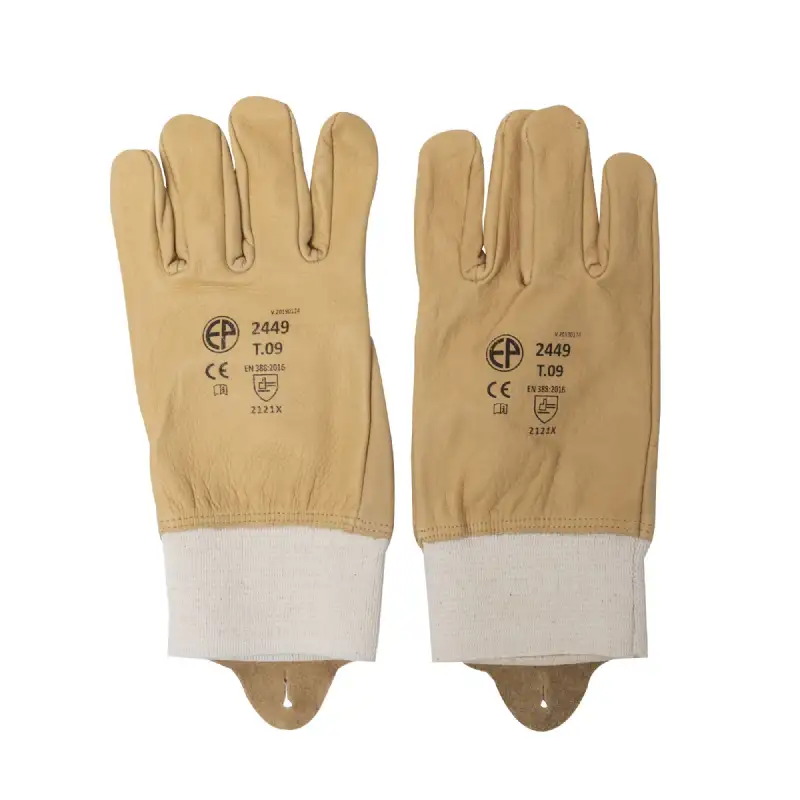 Gants fleur vachette hydrofuge, la paire