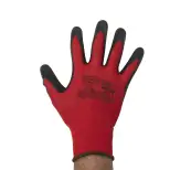 Gants tous travaux rouge et noir