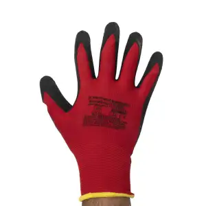 Gants tous travaux rouge et noir