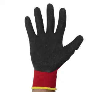 Gants tous travaux rouge et noir